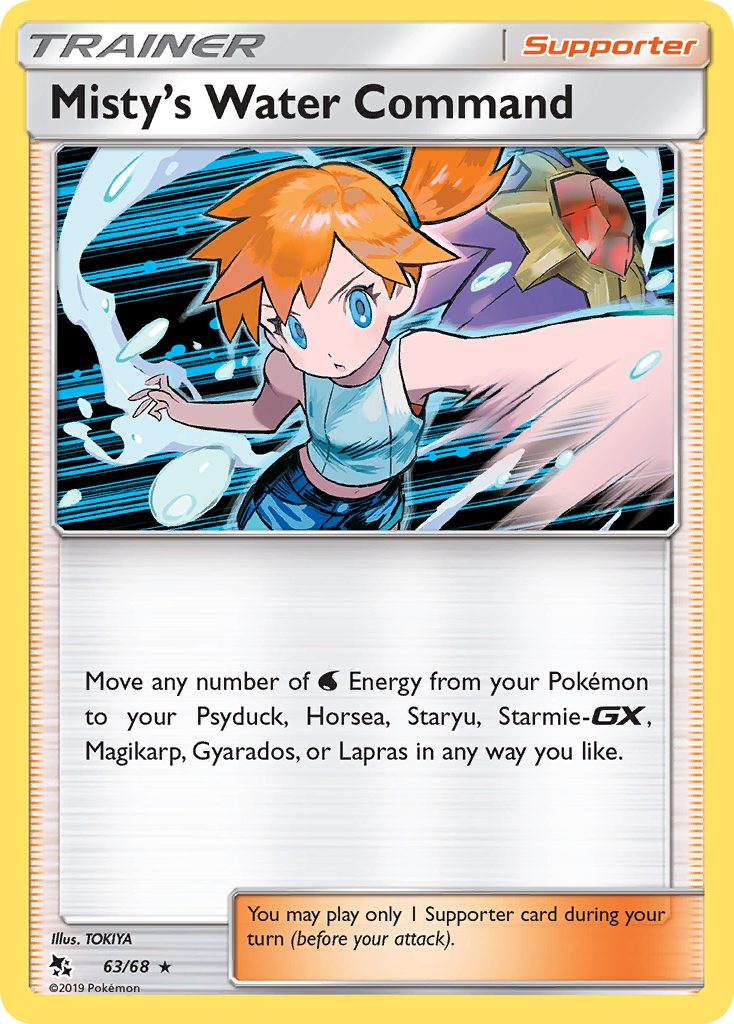 Misty's Water Command (63/68) [Sun & Moon: Hidden Fates] | Eastridge Sports Cards & Games