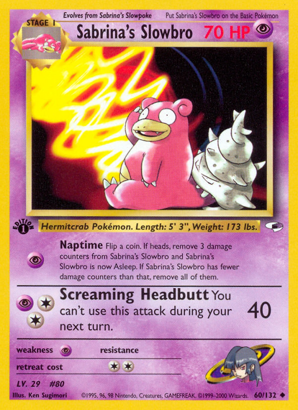 Sabrina's Slowbro (60/132) [Gym Heroes 1st Edition] | Eastridge Sports Cards & Games