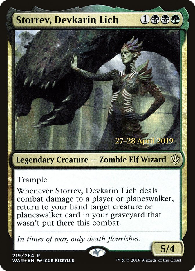 Storrev, Devkarin Lich  [War of the Spark Prerelease Promos] | Eastridge Sports Cards & Games