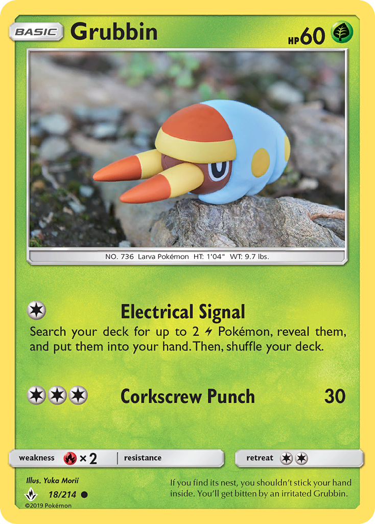 Grubbin (18/214) [Sun & Moon: Unbroken Bonds] | Eastridge Sports Cards & Games