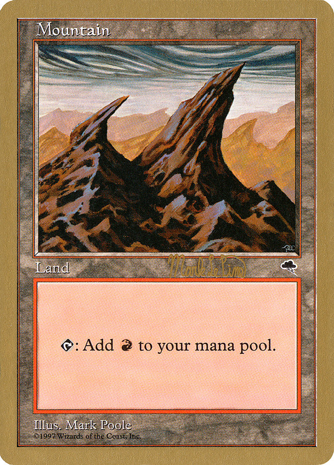 Mountain (mlp344) (Mark Le Pine) [World Championship Decks 1999] | Eastridge Sports Cards & Games
