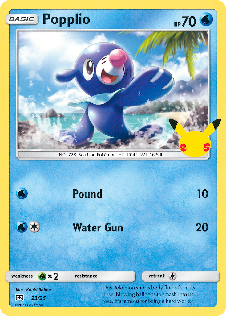 Popplio (23/25) [McDonald's 25th Anniversary] | Eastridge Sports Cards & Games