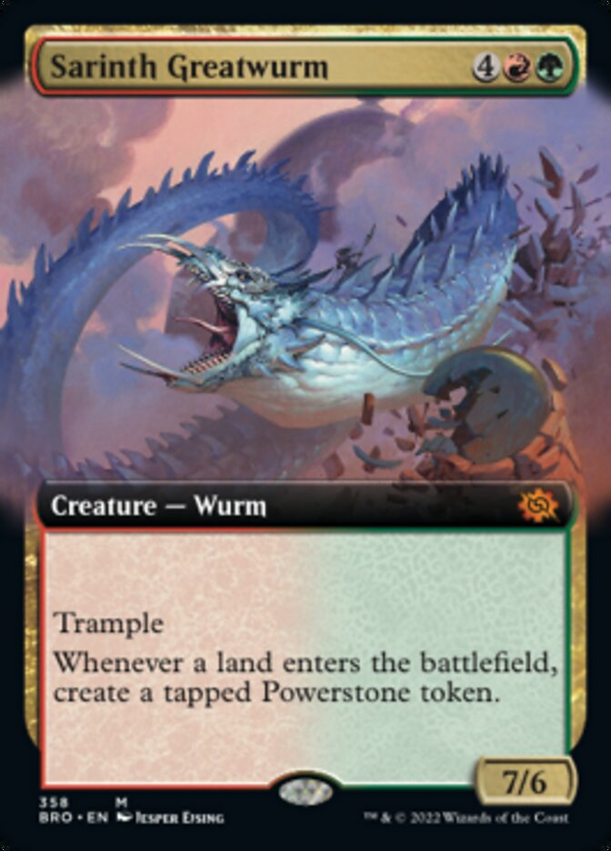 Sarinth Greatwurm (Extended Art) [The Brothers' War] | Eastridge Sports Cards & Games