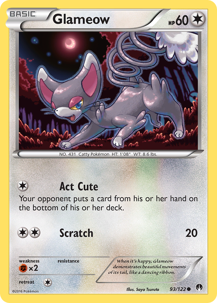 Glameow (93/122) [XY: BREAKpoint] | Eastridge Sports Cards & Games