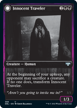 Innocent Traveler // Malicious Invader [Innistrad: Double Feature] | Eastridge Sports Cards & Games