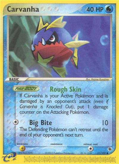 Carvanha (51/109) [EX: Ruby & Sapphire] | Eastridge Sports Cards & Games
