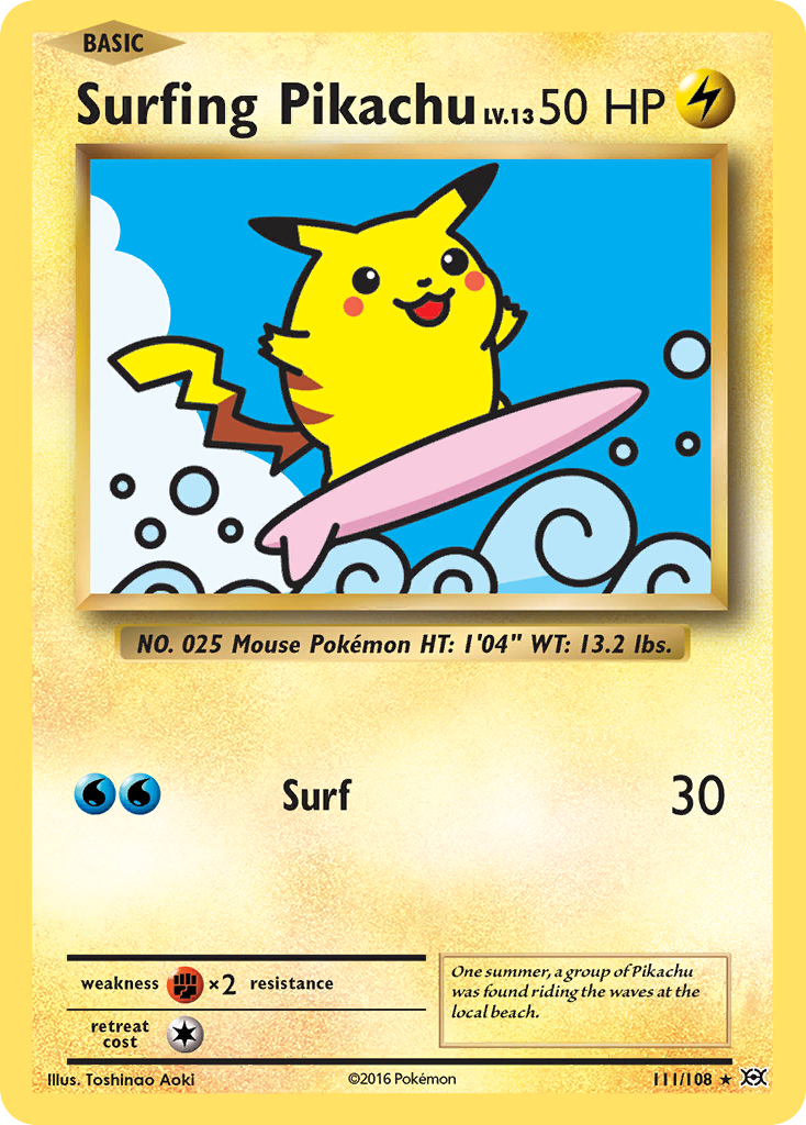 Surfing Pikachu (111/108) [XY: Evolutions] | Eastridge Sports Cards & Games