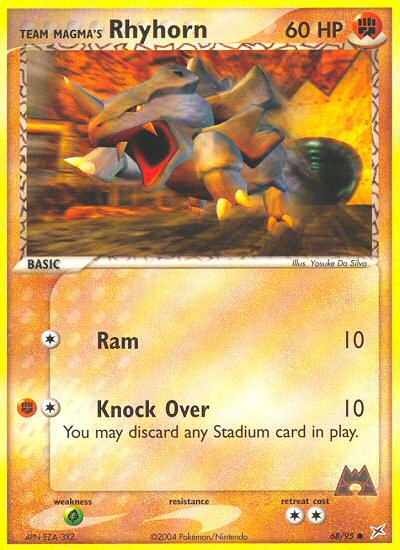 Team Magma's Rhyhorn (68/95) [EX: Team Magma vs Team Aqua] | Eastridge Sports Cards & Games