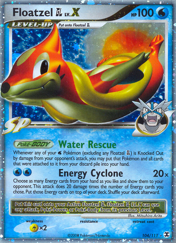 Floatzel GL LV.X (104/111) [Platinum: Rising Rivals] | Eastridge Sports Cards & Games