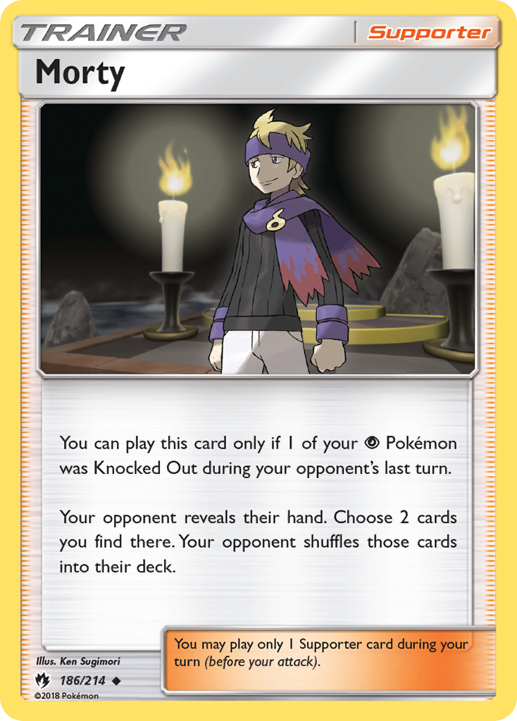 Morty (186/214) [Sun & Moon: Lost Thunder] | Eastridge Sports Cards & Games