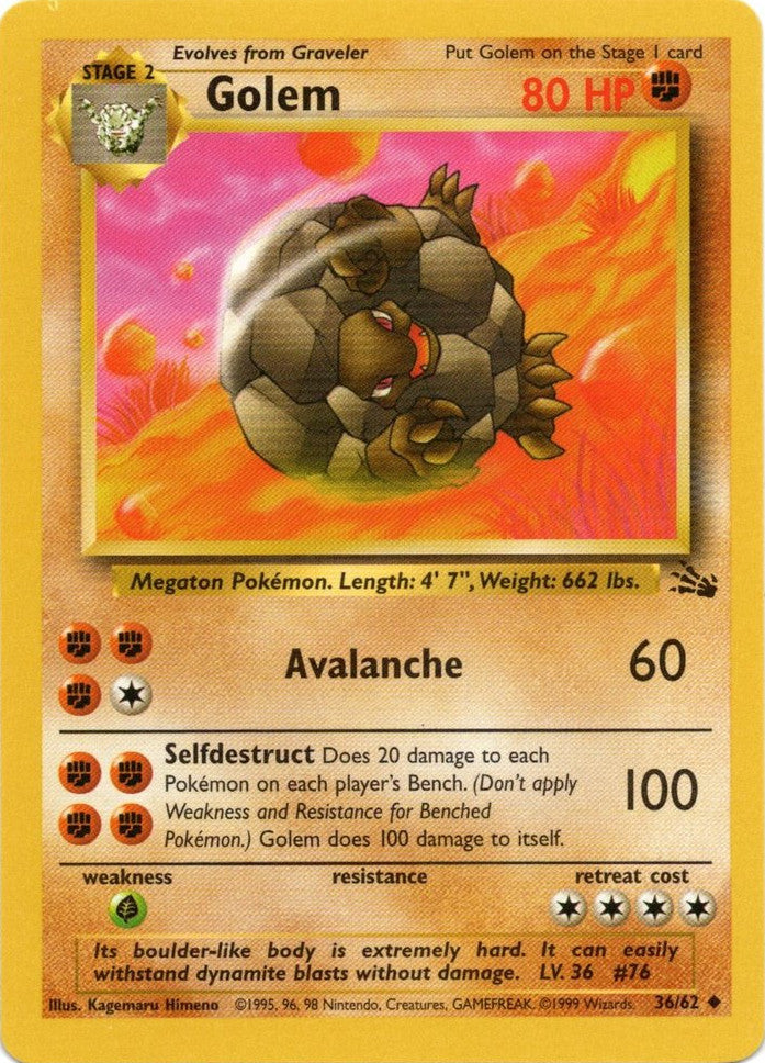 Golem (36/62) [Fossil Unlimited] | Eastridge Sports Cards & Games