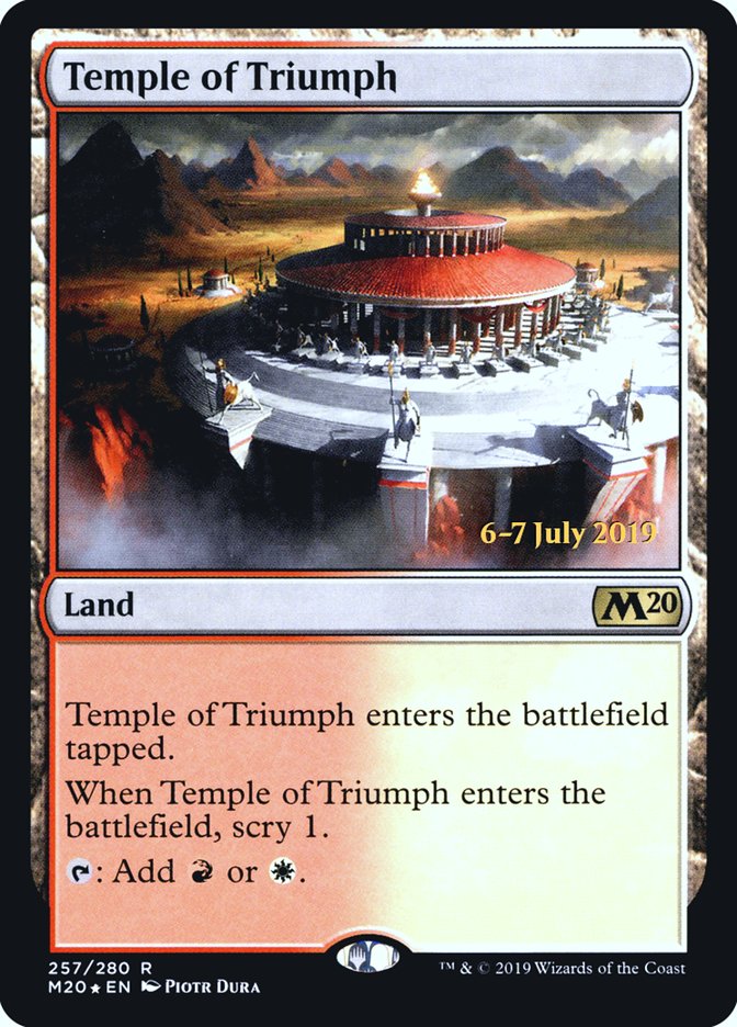 Temple of Triumph  [Core Set 2020 Prerelease Promos] | Eastridge Sports Cards & Games