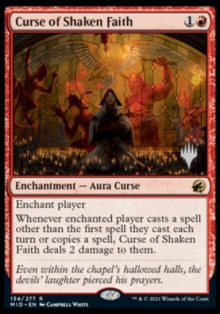 Curse of Shaken Faith (Promo Pack) [Innistrad: Midnight Hunt Promos] | Eastridge Sports Cards & Games