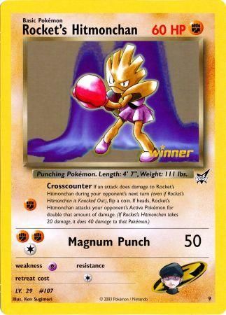 Rocket's Hitmonchan (9) (Jumbo Card) [Best of Promos] | Eastridge Sports Cards & Games