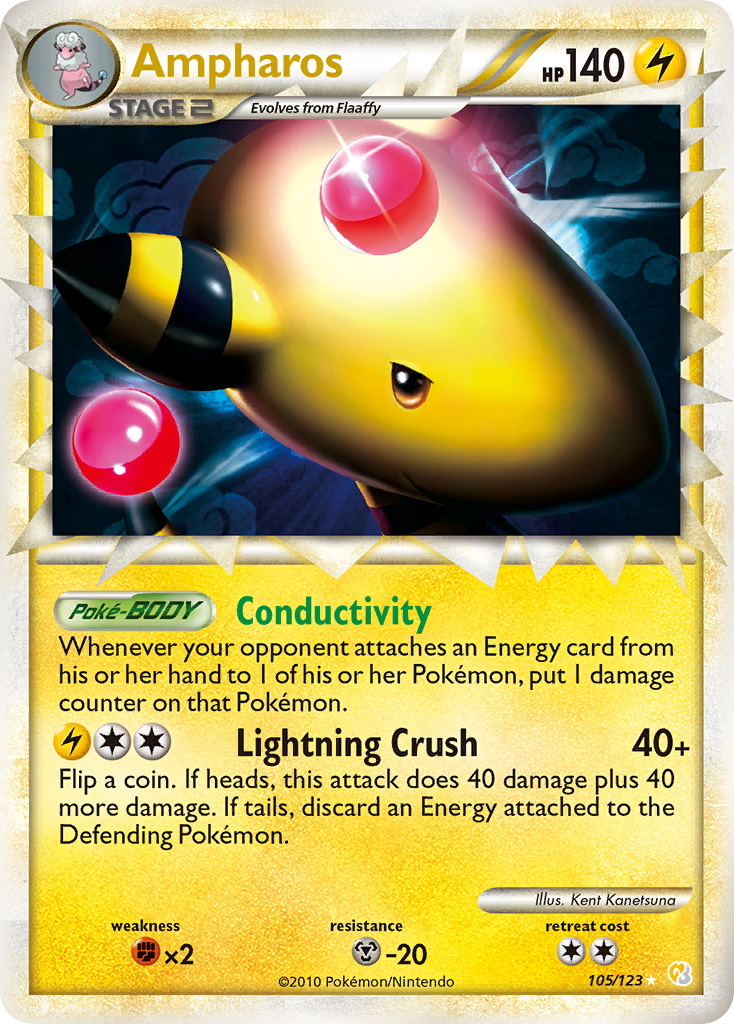 Ampharos (105/123) [HeartGold & SoulSilver: Base Set] | Eastridge Sports Cards & Games