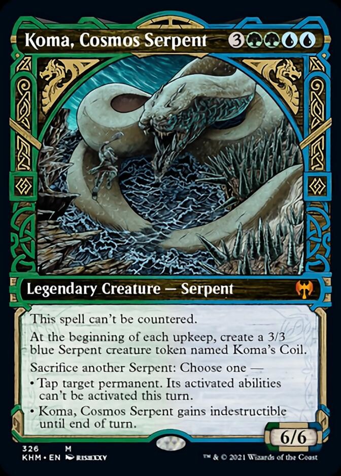 Koma, Cosmos Serpent (Showcase) [Kaldheim] | Eastridge Sports Cards & Games