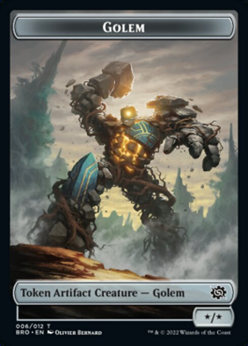 Powerstone // Golem Double-Sided Token [The Brothers' War Tokens] | Eastridge Sports Cards & Games