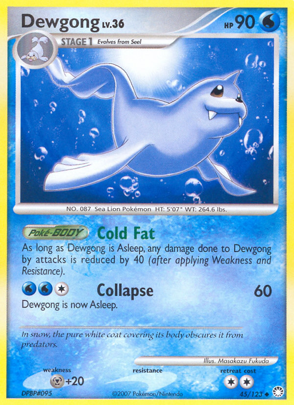 Dewgong (45/123) [Diamond & Pearl: Mysterious Treasures] | Eastridge Sports Cards & Games