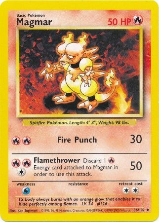 Magmar (36/102) [Base Set Unlimited] | Eastridge Sports Cards & Games