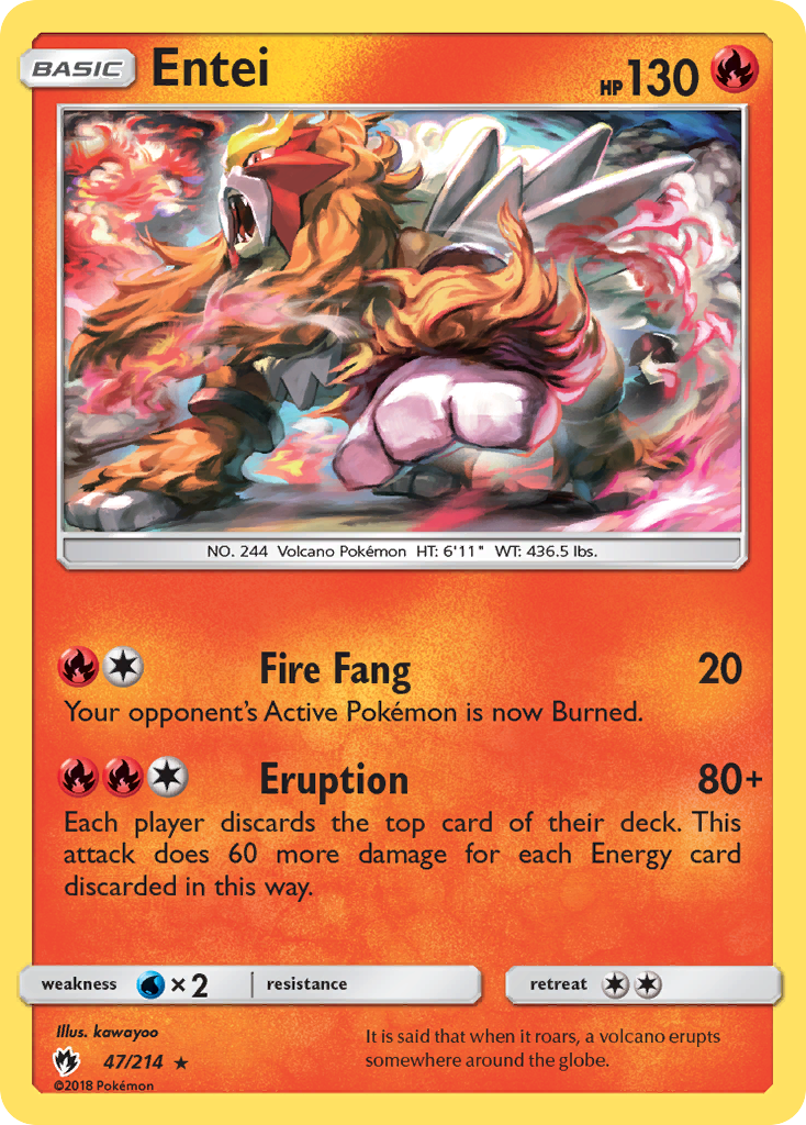 Entei (47/214) [Sun & Moon: Lost Thunder] | Eastridge Sports Cards & Games