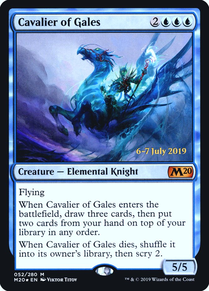 Cavalier of Gales  [Core Set 2020 Prerelease Promos] | Eastridge Sports Cards & Games