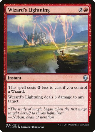 Wizard's Lightning [Dominaria] | Eastridge Sports Cards & Games