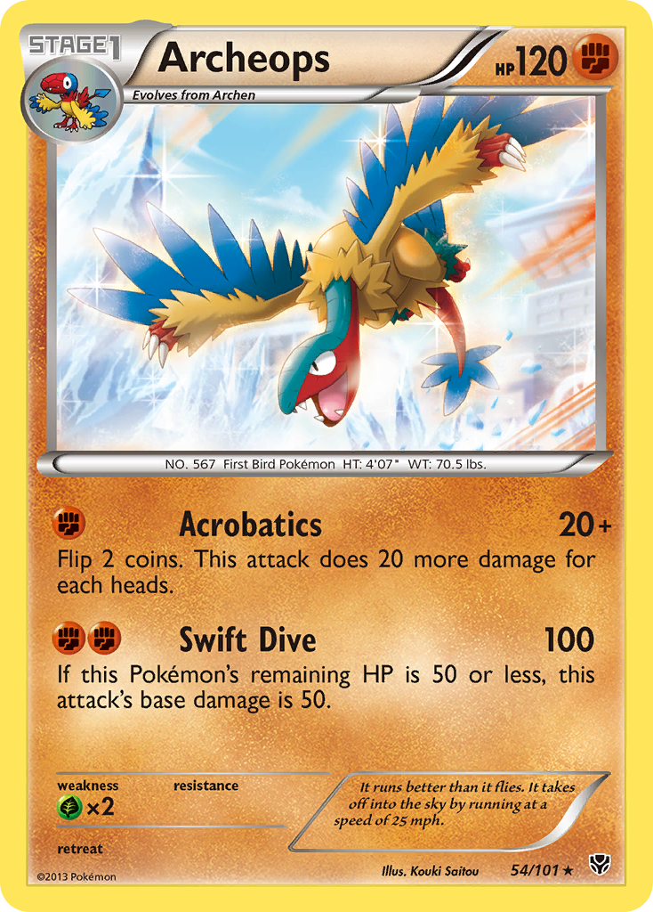 Archeops (54/101) [Black & White: Plasma Blast] | Eastridge Sports Cards & Games