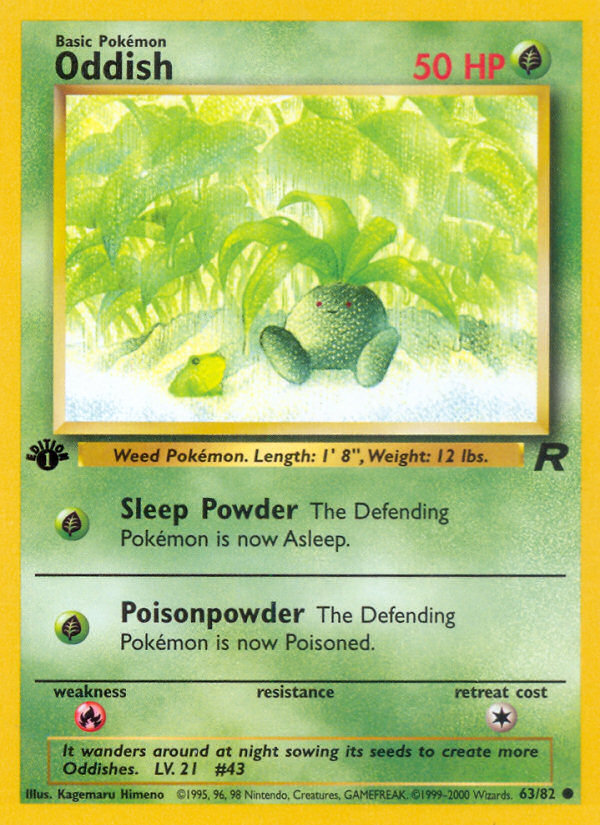 Oddish (63/82) [Team Rocket 1st Edition] | Eastridge Sports Cards & Games