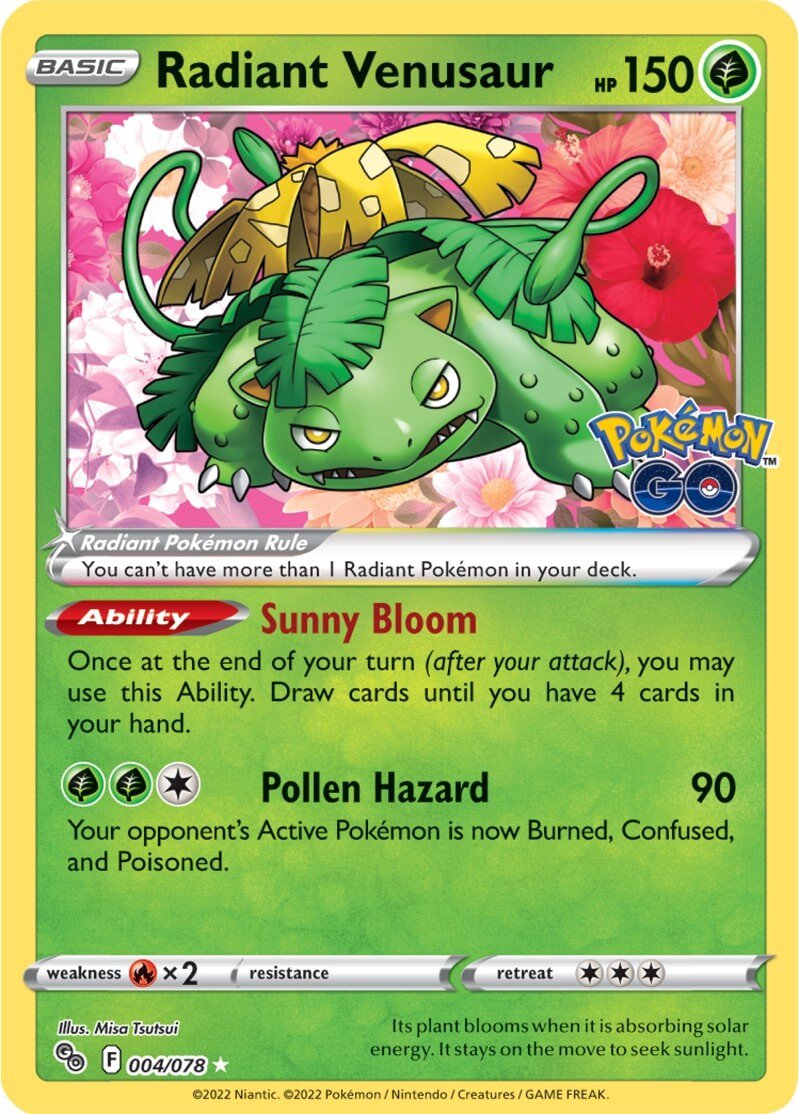 Radiant Venusaur (004/078) [Pokémon GO] | Eastridge Sports Cards & Games