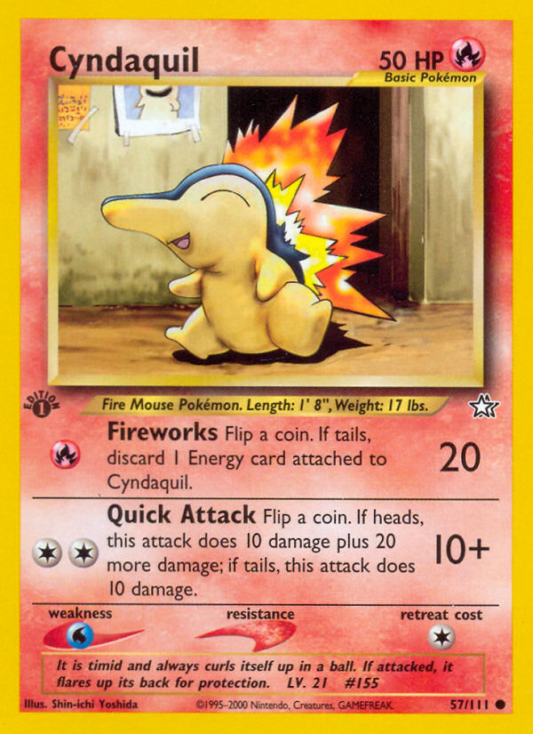 Cyndaquil (57/111) [Neo Genesis 1st Edition] | Eastridge Sports Cards & Games
