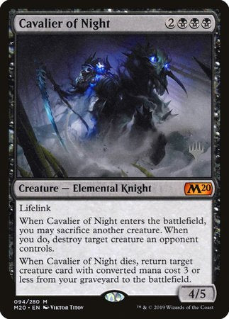 Cavalier of Night [Core Set 2020 Promos] | Eastridge Sports Cards & Games