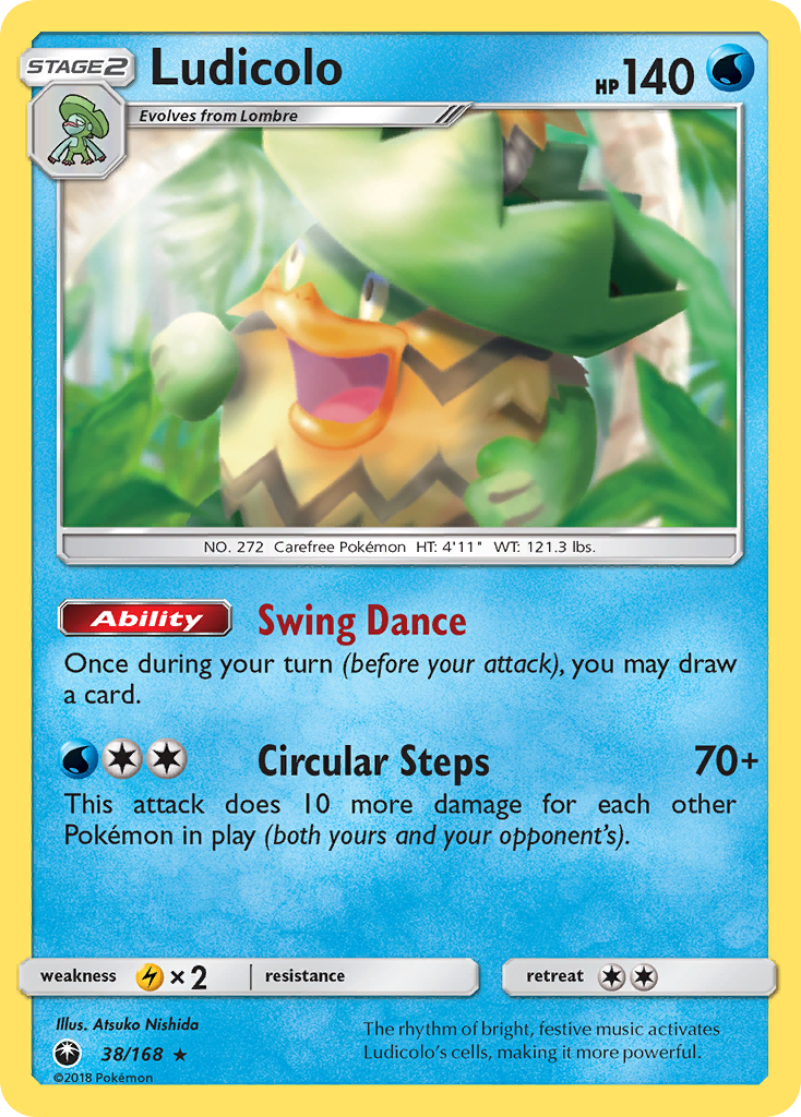 Ludicolo (38/168) [Sun & Moon: Celestial Storm] | Eastridge Sports Cards & Games