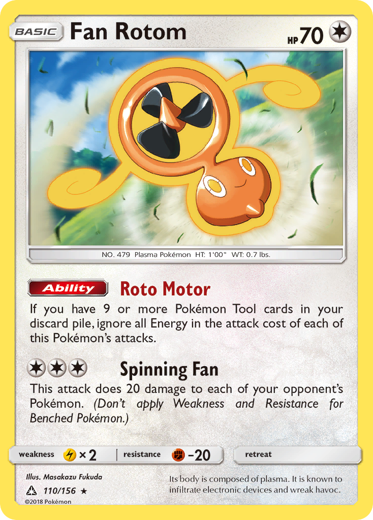 Fan Rotom (110/156) [Sun & Moon: Ultra Prism] | Eastridge Sports Cards & Games
