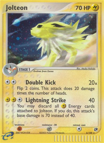 Jolteon (6/100) [EX: Sandstorm] | Eastridge Sports Cards & Games