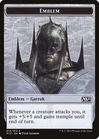 Emblem - Garruk, Apex Predator [Magic 2015 Tokens] | Eastridge Sports Cards & Games