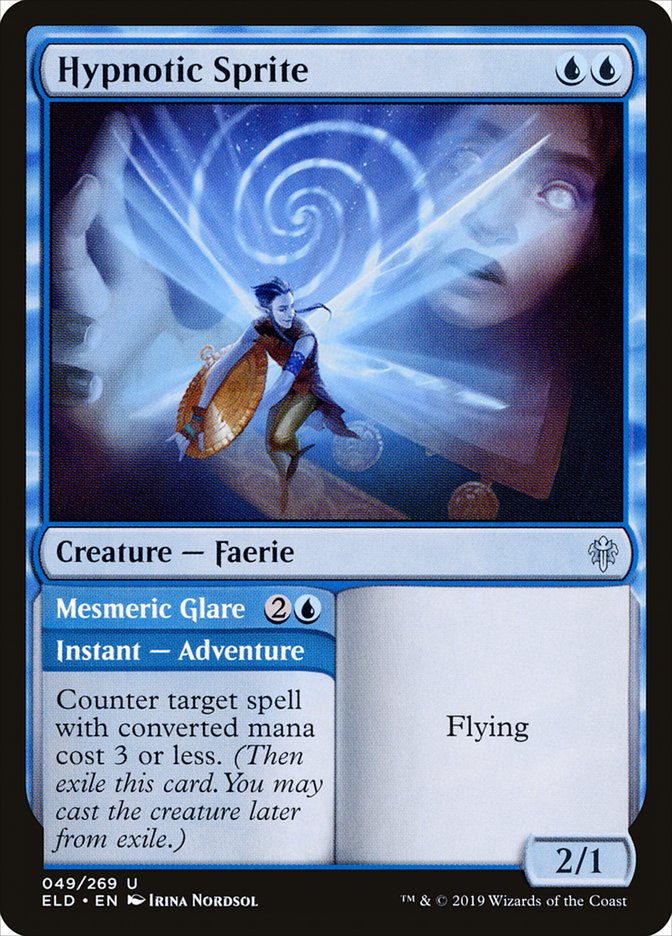 Hypnotic Sprite // Mesmeric Glare [Throne of Eldraine] | Eastridge Sports Cards & Games