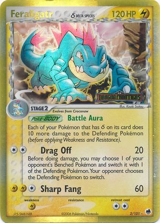 Feraligatr (2/101) (Delta Species) (Stamped) [EX: Dragon Frontiers] | Eastridge Sports Cards & Games