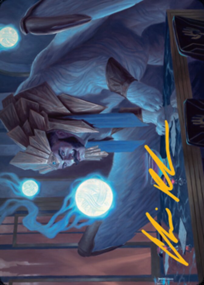 Tivit, Seller of Secrets Art Card (Gold-Stamped Signature) [Streets of New Capenna Art Series] | Eastridge Sports Cards & Games