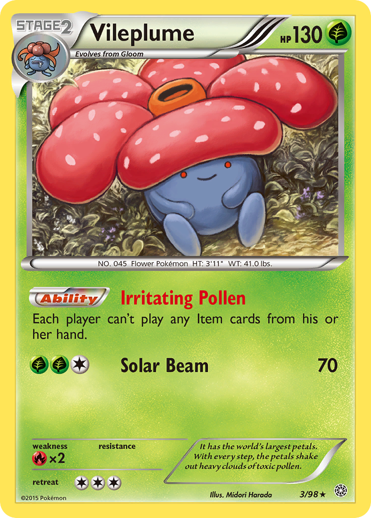 Vileplume (3/98) [XY: Ancient Origins] | Eastridge Sports Cards & Games