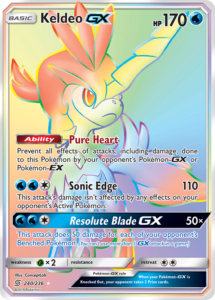 Keldeo GX (240/236) [Sun & Moon: Unified Minds] | Eastridge Sports Cards & Games