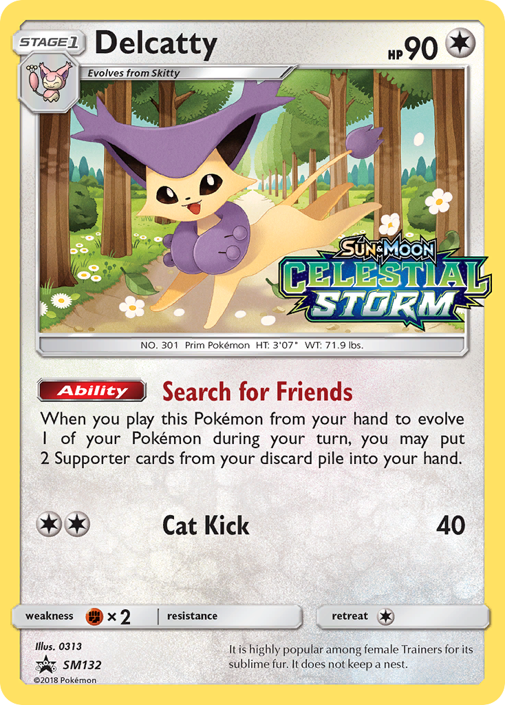 Delcatty (SM132) [Sun & Moon: Black Star Promos] | Eastridge Sports Cards & Games