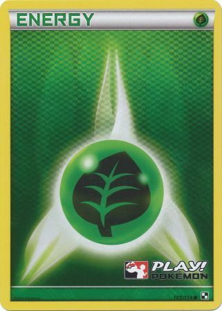 Grass Energy (105/114) (Play Pokemon Promo) [Black & White: Base Set] | Eastridge Sports Cards & Games