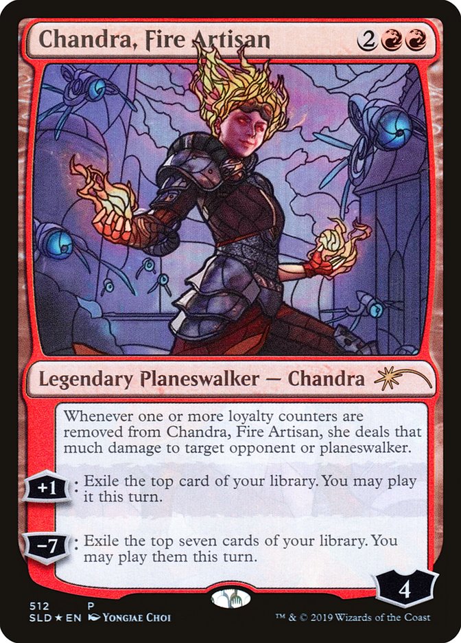 Chandra, Fire Artisan (Stained Glass) [Secret Lair Drop Promos] | Eastridge Sports Cards & Games