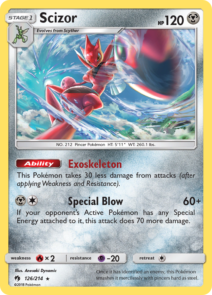 Scizor (126/214) [Sun & Moon: Lost Thunder] | Eastridge Sports Cards & Games