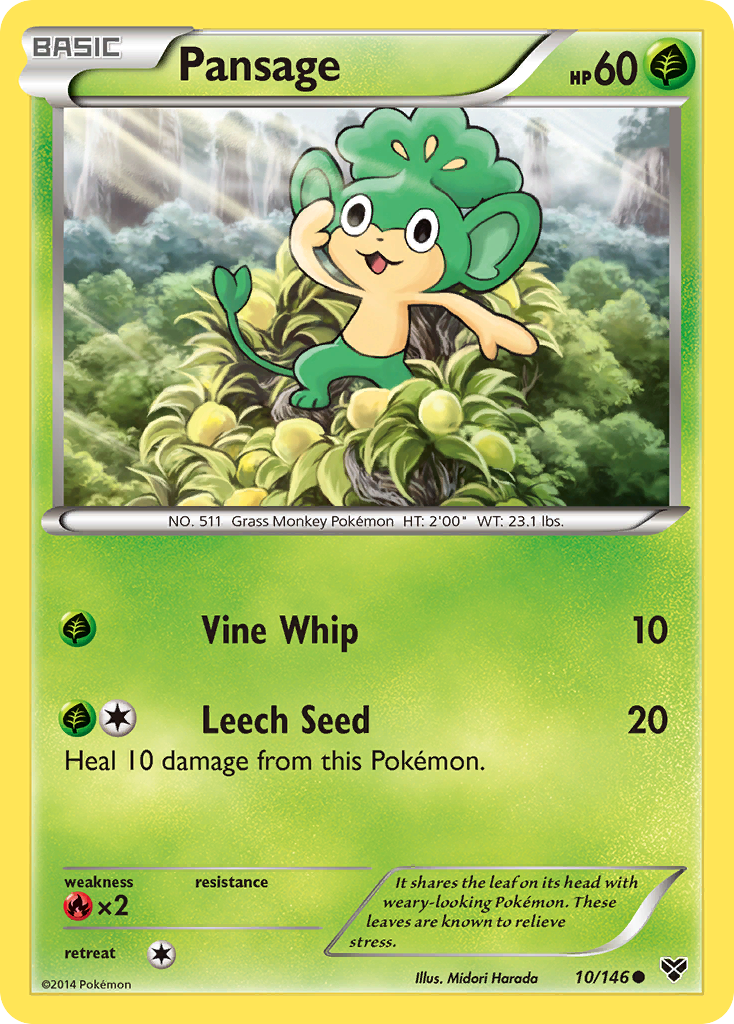 Pansage (10/146) [XY: Base Set] | Eastridge Sports Cards & Games