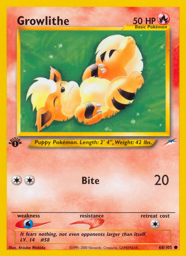 Growlithe (68/105) [Neo Destiny 1st Edition] | Eastridge Sports Cards & Games