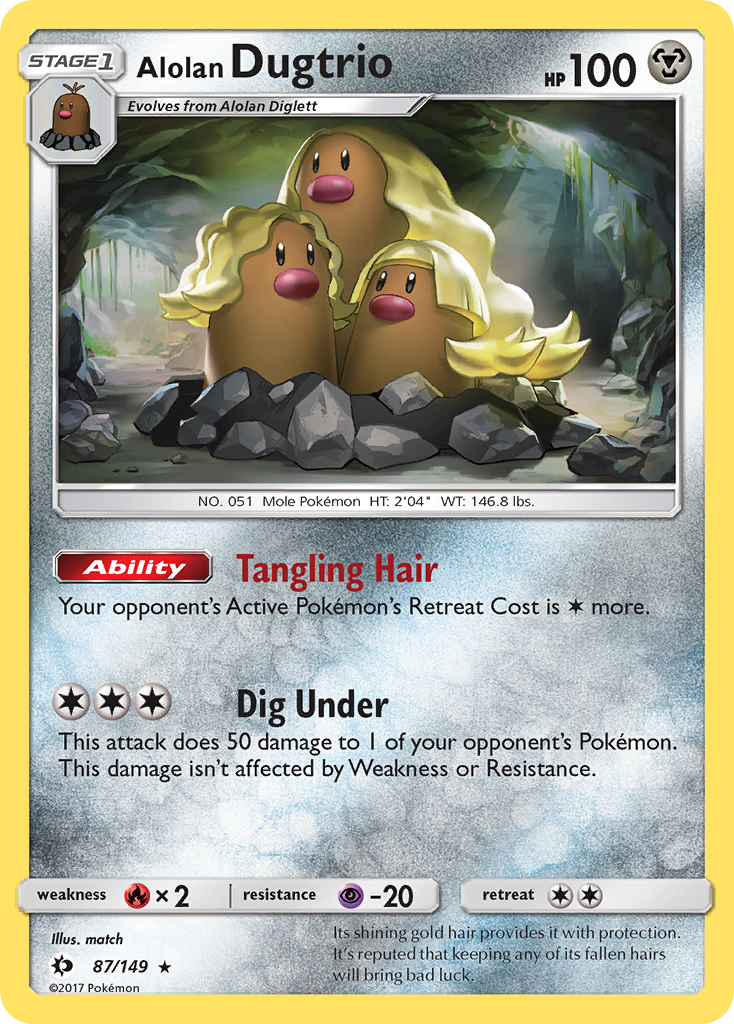 Alolan Dugtrio (87/149) [Sun & Moon: Base Set] | Eastridge Sports Cards & Games