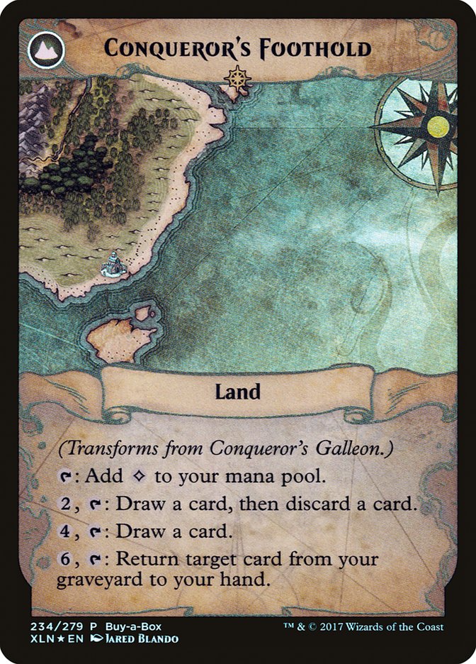 Conqueror's Galleon // Conqueror's Foothold (Buy-A-Box) [Ixalan Treasure Chest] | Eastridge Sports Cards & Games