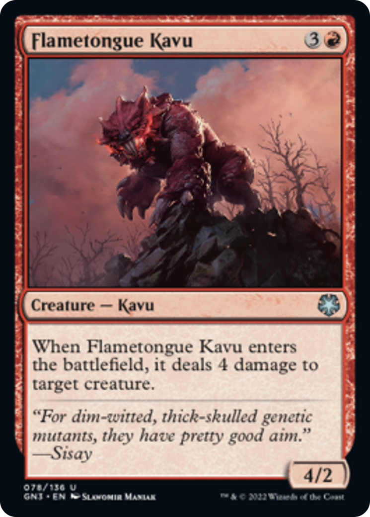 Flametongue Kavu [Game Night: Free-for-All] | Eastridge Sports Cards & Games