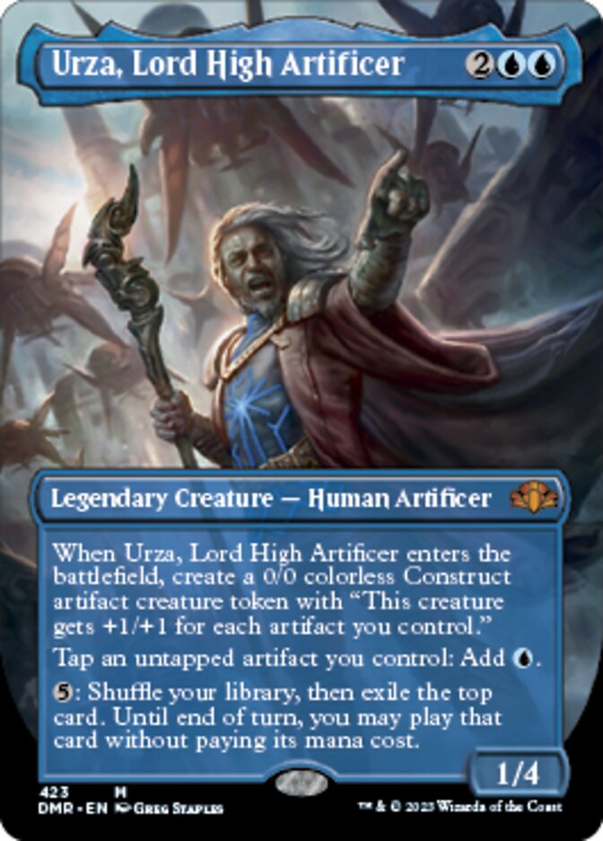 Urza, Lord High Artificer (Borderless Alternate Art) [Dominaria Remastered] | Eastridge Sports Cards & Games